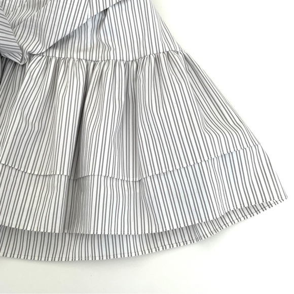 Betsy Johnson Y2K One Shoulder Ruffle Stripe Mini Dress - Picture 12 of 16